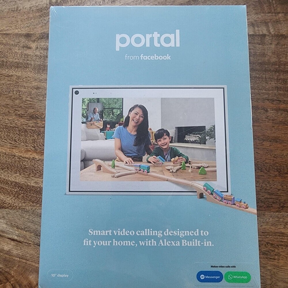 Facebook Portal 10" Display Smart Speaker White WD50JM Alexa WiFi Video Calling